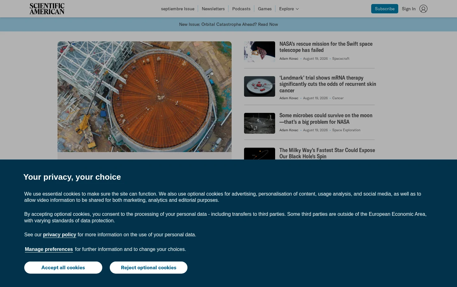 Scientific American 页面快照